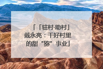 「驻村·助村」戴永亮：干好村里的甜“猕”事业