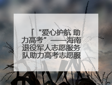 “爱心护航 助力高考”——海南退役军人志愿服务队助力高考志愿服务活动