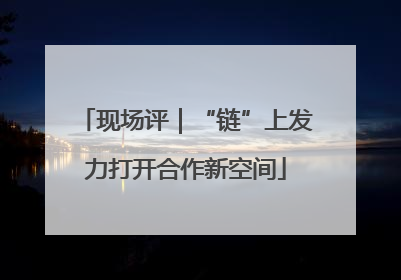 现场评｜“链”上发力打开合作新空间