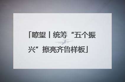 瞭望丨统筹“五个振兴”擦亮齐鲁样板