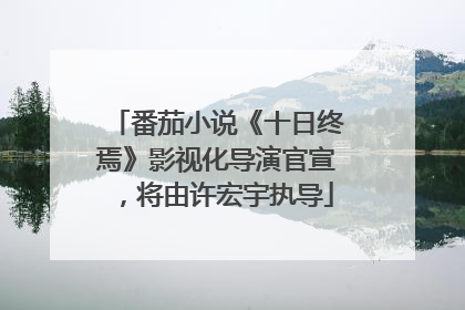 番茄小说《十日终焉》影视化导演官宣，将由许宏宇执导