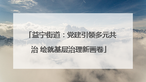 益宁街道：党建引领多元共治 绘就基层治理新画卷