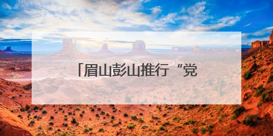 眉山彭山推行“党建+政务服务”模式 精准惠企便民