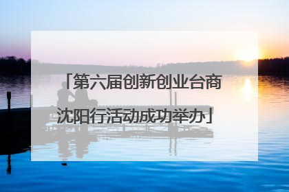 第六届创新创业台商沈阳行活动成功举办