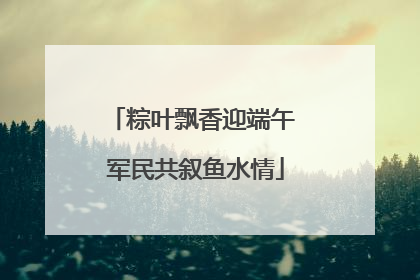 粽叶飘香迎端午 军民共叙鱼水情
