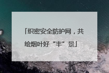 织密安全防护网，共绘烟叶好“丰”景