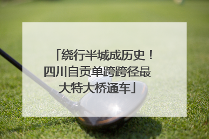 绕行半城成历史！四川自贡单跨跨径最大特大桥通车