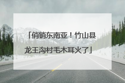 俏销东南亚！竹山县龙王沟村毛木耳火了