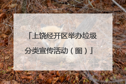 上饶经开区举办垃圾分类宣传活动（图）