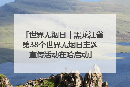 世界无烟日｜黑龙江省第38个世界无烟日主题宣传活动在哈启动