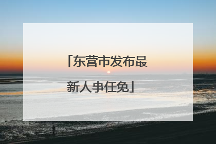东营市发布最新人事任免