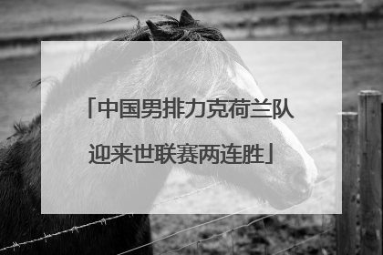 中国男排力克荷兰队 迎来世联赛两连胜