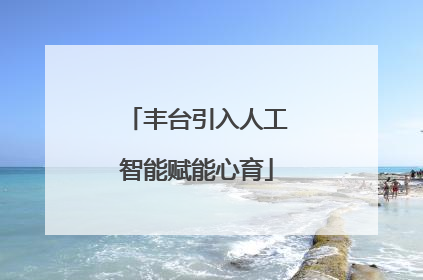 丰台引入人工智能赋能心育