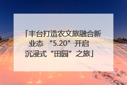 丰台打造农文旅融合新业态 “5.20”开启沉浸式“田园”之旅