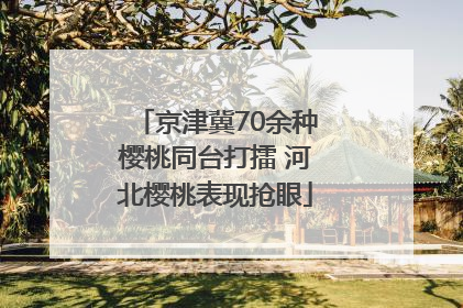 京津冀70余种樱桃同台打擂 河北樱桃表现抢眼