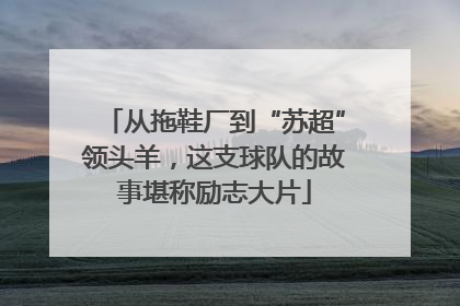 从拖鞋厂到“苏超”领头羊，这支球队的故事堪称励志大片