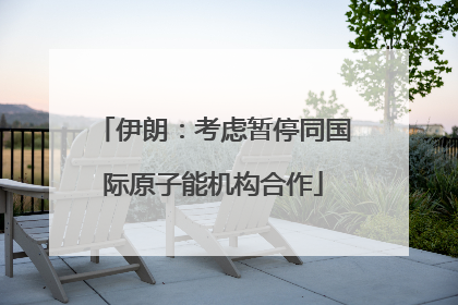 伊朗：考虑暂停同国际原子能机构合作