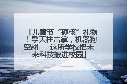 儿童节“硬核”礼物！擎天柱击掌，机器狗空翻……这所学校把未来科技搬进校园