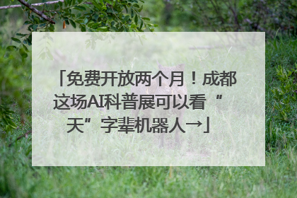 免费开放两个月！成都这场AI科普展可以看“天”字辈机器人→