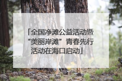 全国净滩公益活动暨“美丽岸滩”青春先行活动在海口启动