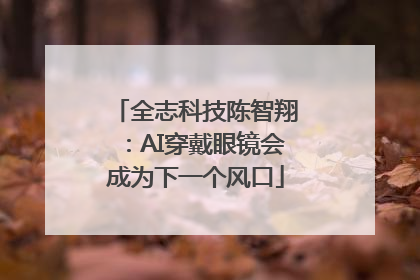 全志科技陈智翔：AI穿戴眼镜会成为下一个风口