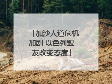 加沙人道危机加剧 以色列盟友改变态度