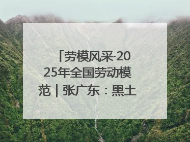 劳模风采·2025年全国劳动模范｜张广东：黑土地上的青春之歌