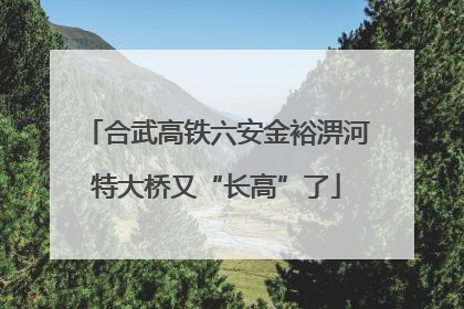 合武高铁六安金裕淠河特大桥又“长高”了