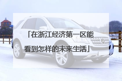 在浙江经济第一区能看到怎样的未来生活