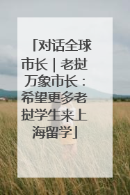 对话全球市长｜老挝万象市长：希望更多老挝学生来上海留学
