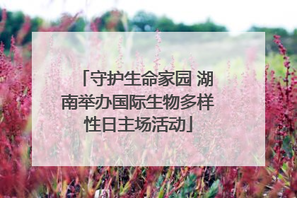 守护生命家园 湖南举办国际生物多样性日主场活动