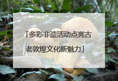 多彩非遗活动点亮古老敦煌文化新魅力