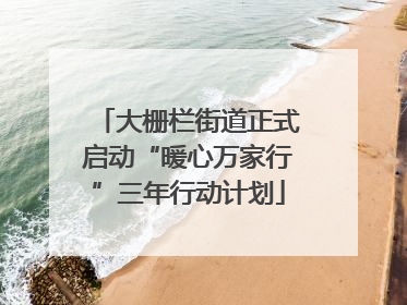 大栅栏街道正式启动“暖心万家行”三年行动计划