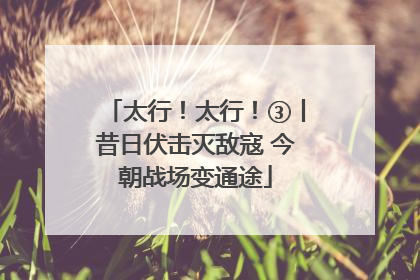 太行！太行！③丨昔日伏击灭敌寇 今朝战场变通途