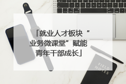 就业人才板块“业务微课堂”赋能青年干部成长