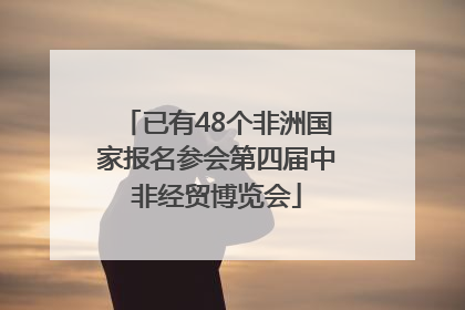 已有48个非洲国家报名参会第四届中非经贸博览会