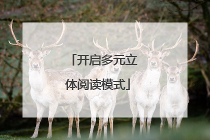 开启多元立体阅读模式
