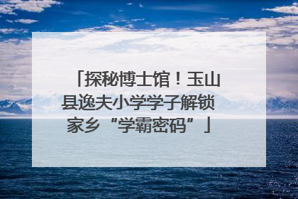 探秘博士馆！玉山县逸夫小学学子解锁家乡“学霸密码”