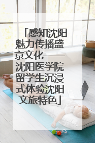 感知沈阳魅力传播盛京文化——沈阳医学院留学生沉浸式体验沈阳文旅特色