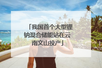 我国首个大型锂钠混合储能站在云南文山投产