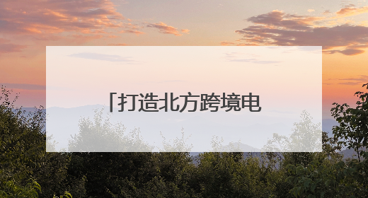 打造北方跨境电商产业生态中心