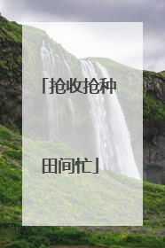 抢收抢种田间忙