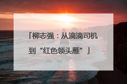 柳志强：从滴滴司机到“红色领头雁”