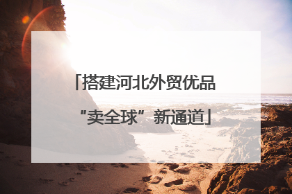 搭建河北外贸优品“卖全球”新通道