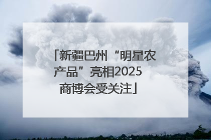 新疆巴州“明星农产品”亮相2025商博会受关注