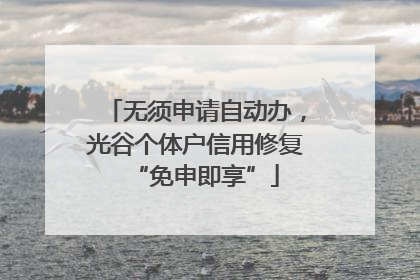无须申请自动办，光谷个体户信用修复“免申即享”