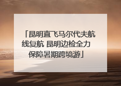 昆明直飞马尔代夫航线复航 昆明边检全力保障暑期跨境游