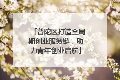 普陀区打造全周期创业服务链，助力青年创业启航