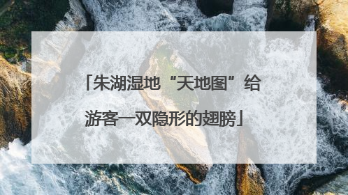 朱湖湿地“天地图”给游客一双隐形的翅膀