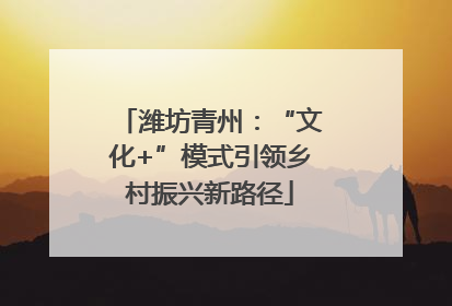 潍坊青州：“文化+”模式引领乡村振兴新路径